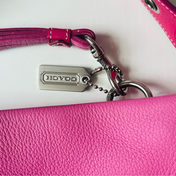 Coach Shoulder Bag K04s-1429 Pink PEBBLE GRAIN 13"L x 3.5"W x 7 - Picture 3 of 9